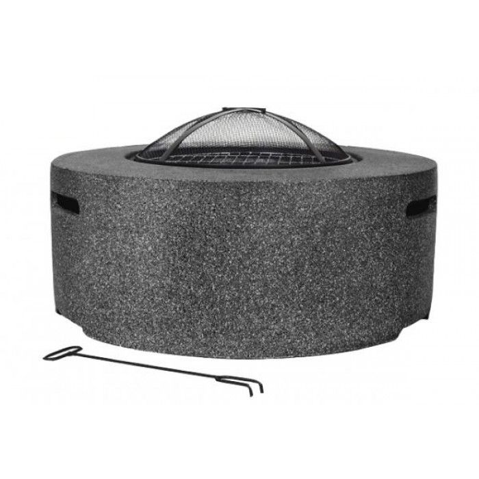 Cylinder Fire Pit - Dark Grey main product photo