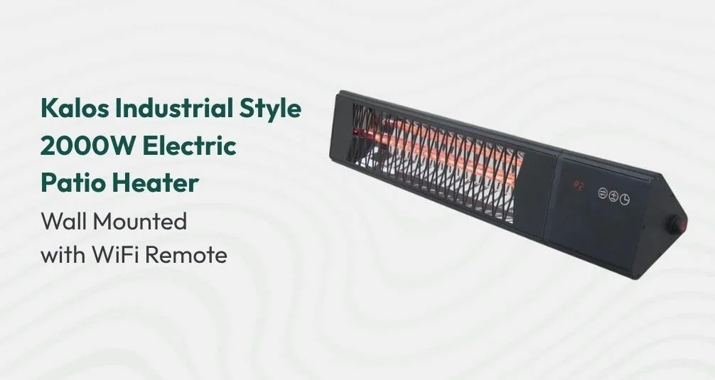 Kalos Industrial Style 2000W Electric Patio Heater